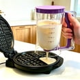 thumbnail image 4 of Pancake Batter Dispenser – 4-Cup with Squeeze Handle & Measuring Marks for Pancakes, Waffles, Muffins, Crepes Cupcakes Baking Tool (purple), 4 of 4