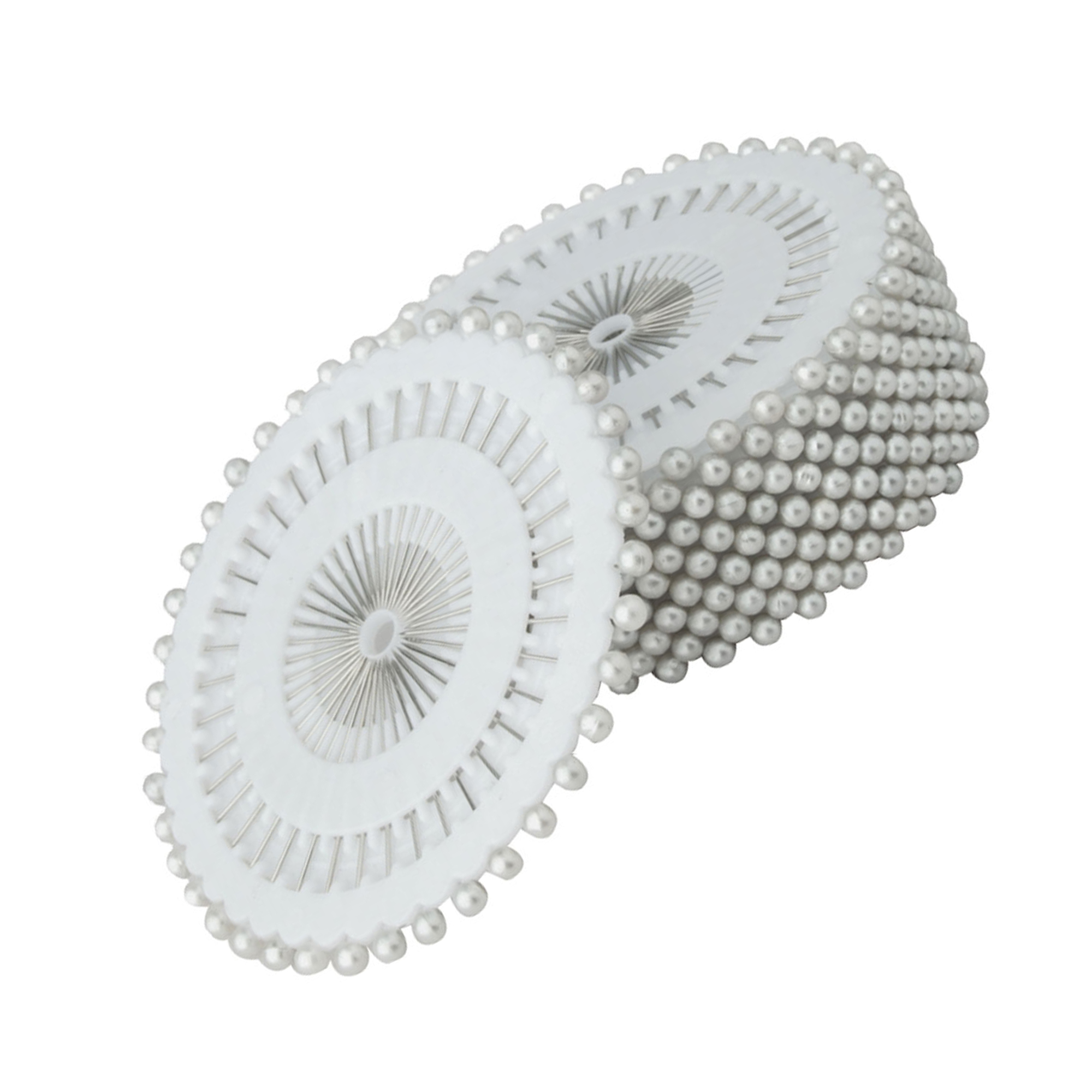 Unique Bargains White Decorative Pearl Head Pins 3mm Round Manmade Pearl Straight Pins