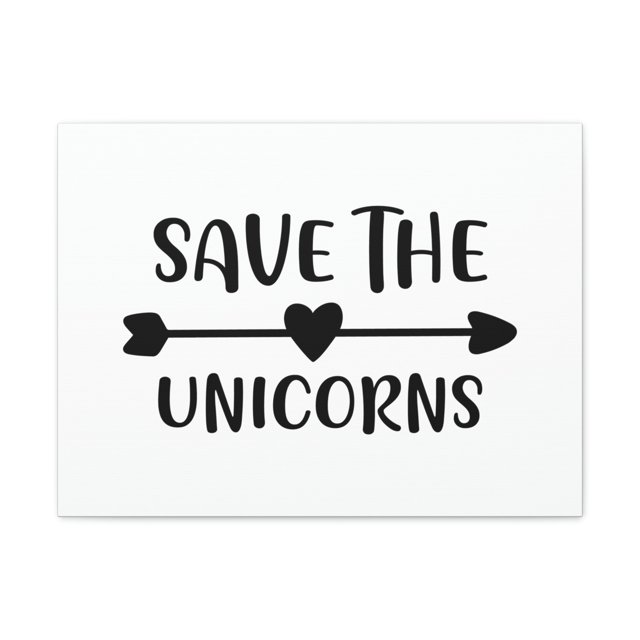 Scripture Walls Save The Unicorns Genesis 1:21 Christian Wall Art Print Ready to Hang Unframed