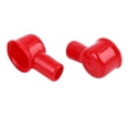 thumbnail image 2 of 2pcs 41mm Long Red Soft Battery Terminal Cover Insulation Cap Sleeve Boot Protector, 2 of 4