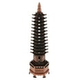 thumbnail image 2 of Adorno para acuario - Torre Oriental - Decoración para acuario, Pagoda Marrón-XL-13 Tier, 2 of 8