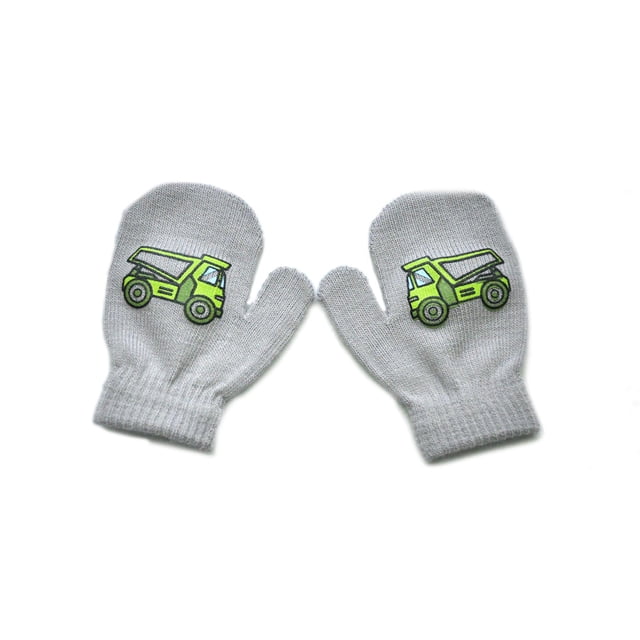 Sonducket 1 par de manoplas para niños, manoplas de punto delicadas y cómodas para niños, fundas para los dedos que mantienen el calor para usar al aire guantes y mitones Gris Sonducket AP009000-01