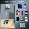 thumbnail image 6 of Cshidworld 3Pack [Apple MFi Certified] Lightning Charger Cables (3/6/6ft), Nylon Fast Charging Cord Compatible with iPhone 13/13 pro/12/11/11 Pro/X/Xs Max/XR/ iPad Air 2 /Mini Airpods,Silver, 6 of 7