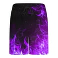 thumbnail image 4 of Ventas Flash Hoy DDAPJ pyju Men's Swim Trunks Hawaiian Bathing Suit Compression Lining Swimsuits Beach Shorts with Pockets Purple S, 4 of 9