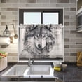 thumbnail image 7 of Coolnuti Wolf Wildlife Valances for Windows 36 Inch Small Window Blackout Valance Curtains Rod Pocket Window Curtains Treatment for Kitchen Bathroom Cafe, 1 Panel Home Decor, 7 of 7