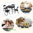 thumbnail image 7 of Foldable Table and Chair Set,Folding Card Table and Chair Set of 5,Upholstered Foldable Table and Chair Set,Portable Metal Frame Children's Activity Table and Chairs Set for Daycare and Classrooms, 7 of 7
