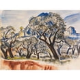 thumbnail image 2 of Paul Kleinschmidt 14x11 Black Ornate Wood Framed Double Matted Museum Art Print Titled: South French Landscape with Trees (1929), 2 of 5