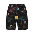 thumbnail image 6 of KLL Galaxy Men's Casual Summer Beach Shorts Hawaiian Shorts with Pockets-Medium, 6 of 6