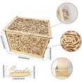 thumbnail image 4 of HTOOQ Wedding Card Box Wooden Gift Card Box Money Box for Reception Wedding Anniversary Birthday As Shown -, 4 of 6