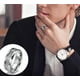 thumbnail image 3 of Anillo de acero inoxidable para dedo pulgar de hombre en tono plateado, anillos de promesa para hombre, banda de boda de ajuste cómodo, 3 of 5