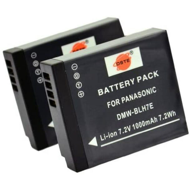 Replacement for 2X DMW-BLH7 Li-ion Battery Compatible Panasonic Lumix DMC-GM1 GM1K GM5 GF7 GF7K DMC-LX10 DMC-LX15 Camera as DMW-BLH7E -