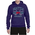 thumbnail image 2 of Wild Bobby City of Seattle Hockey Fantasy Fan Sports Unisex Hoodie Sweatshirt, Purple, Small, 2 of 5