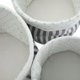 thumbnail image 2 of Simpli Home Redon 3-Piece Fabric Nesting Storage Basket Set in Blue Stripes, 2 of 7
