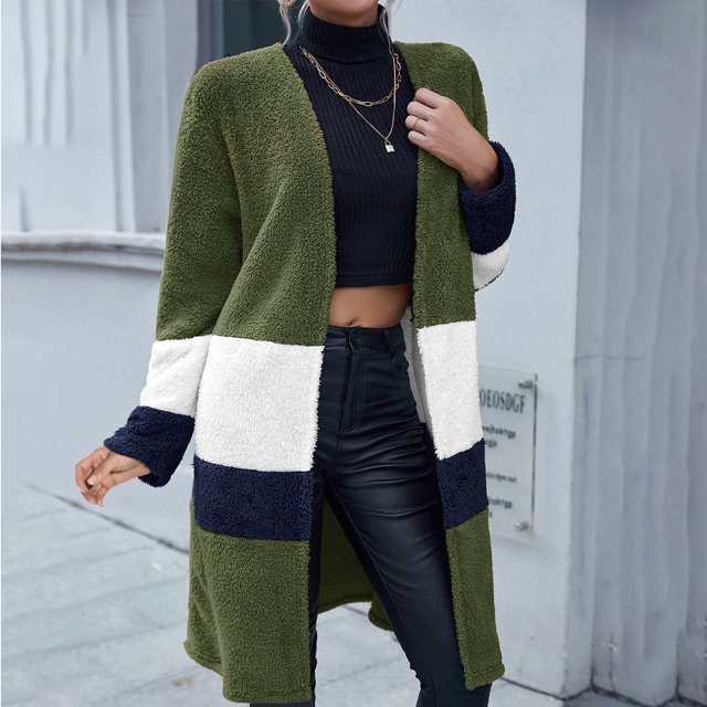 Puntoco Moda Mujer Trajes Manga larga Sólido Outwear Mantener caliente Invierno tops Abrigos Selecciones de flash Puntoco Puntoco-7312