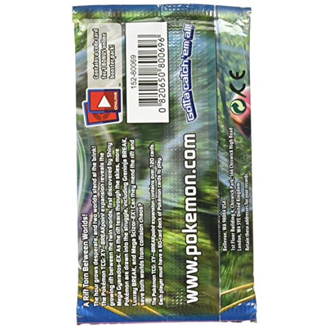 Paquete de refuerzo Pokemon XY Breakpoint Pokemon