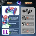 thumbnail image 4 of Spider Remote Control Car - 2.4Ghz 4WD RC Stunt Car with 360° Rotation Displays 4 LED Texts, Spray Function, LED Lights, Rechargeable Battery, for Boys and Girls, 4 of 9