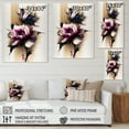 thumbnail image 4 of Designart Pink Dahlia Flower On Abstract Fusion I Canvas Wall Art, 4 of 5