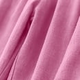 thumbnail image 5 of UVEASISHA Women Drawstring Pants Cotton Linen Summer Pants Striped Wide Leg Vacation Pants Lightweight Casual Beach Pants with Pockets Pink XXL, 5 of 10