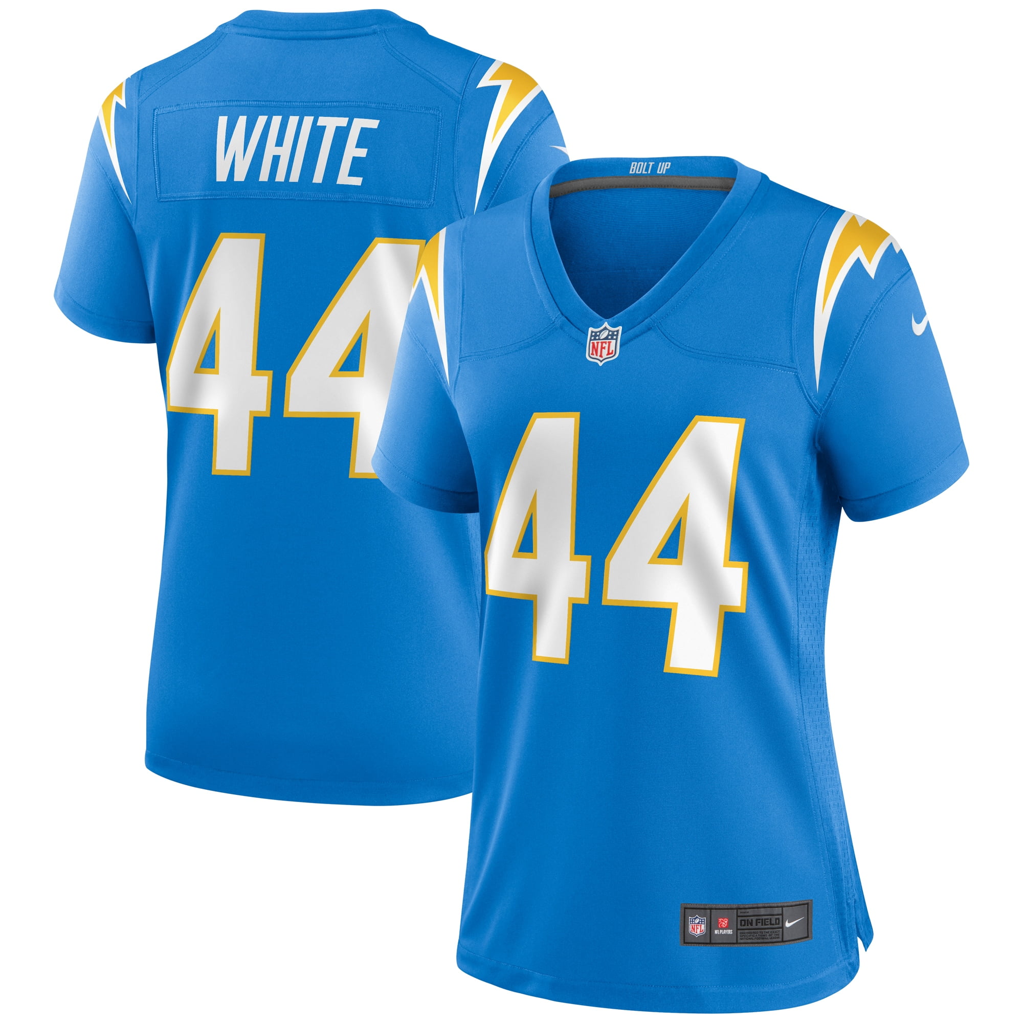 white chargers jersey