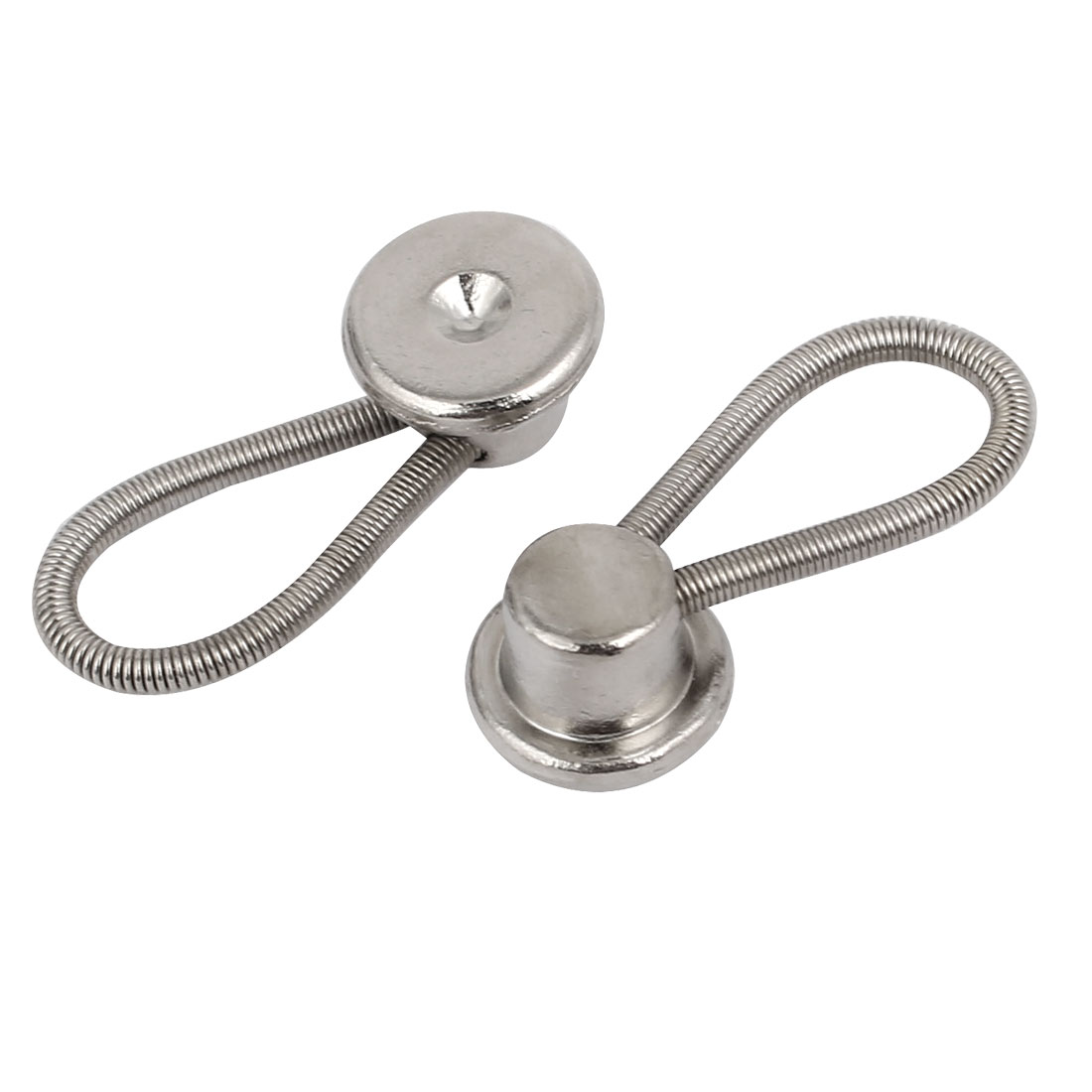 Metal Collar Spring Trouser Coat Pant Button Extender 7mm Fitting Hole