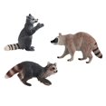 thumbnail image 3 of Esquirla Figurines Réalistes d'Animaux de la Jungle Raton Laveur Modèle Jouets pour Enfants Tout-Petits Fêtes Ensemble Familial, 3 of 7