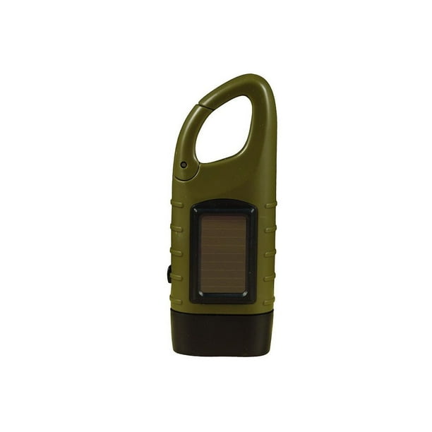 Greeniant ¡Carga de emergencia multifuncional Solar para exteriores! Linterna recargable con manivela manual, lámpara de dínamo, equipo de escalada carpas Verde Greeniant OD029123-02