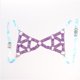 thumbnail image 5 of de arnés Punk para mujer, cinturones de cintura ajustables, arnés corporal para el pecho, correas, disfraz de juego de rol, ropa para 紫色 + 镭射 Soledad jaula sujetador arnés bralette, 5 of 8