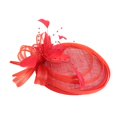 thumbnail image 3 of Fascinator de plumas para boda, década de 1920, gran mujer, dama, sombrero lateral, Clip rojo Colcomx Sombrero de la mujer, 3 of 8
