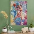 thumbnail image 2 of Doguede Bordeaux Dog Stretched Canvas Size 8x12 – Basketball Canvas Print of Funny Doguede Bordeaux Dog Wall Art, Basketball Sports Wall Decor, Home Decor, Dog Lover, 2 of 5