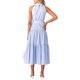 thumbnail image 3 of SAYOO Vestido de mujer, patrón de rayas, cuello halter, sin mangas, con lazo en la cintura, falda de una pieza para mujer SAYOO Casual, 3 of 7
