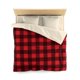 thumbnail image 1 of Buffalo Plaid Funda nórdica, Red Black Check Lumberjack Microfibra Full Queen, 1 of 3