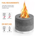 ZIB Tabletop Fire Pit Portable Fireplace Real Flame Burning Smokeless Ashless Indoor Outdoor Cement
