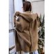 thumbnail image 2 of Cárdigan con capucha elegante y acogedor para otoño e invierno de 2024, suéter de punto informal para mujer, chaqueta larga con bolsillo y mangas de murciélago elegantes, 2 of 5