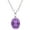 Amethyst, variant on Women's Garnet Sterling Silver Necklace