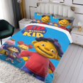 thumbnail image 3 of Sid el Niño Científico Conjunto de sábanas temático, trío de piezas, cómodo y amigable con la piel, diseño único, regalo de decoración para el hogar para familiares, amigos y fans,140cm *210cm, 3 of 6