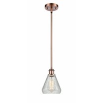 516-1S-AC-G275 Innovations Lighting Conesus - 1 Light Mini Pendant In Industrial Style-10 Inches Tall and 6 Inches Wide-Antique Copper Finish-Clear