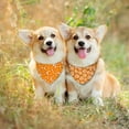 thumbnail image 2 of Fall Dog Bandana Reversible 2 Pack Small, Autumn Orange Daisy Butterfly Buffalo Plaid Cute Fall Pet Bandanas for Dogs Adjustable Triangle Holiday Scarves for Small Medium Boy Girl Dogs, 2 of 6