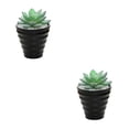 thumbnail image 1 of Bonsái artificial Monstrate con macetas miniplantas de PVC suculentas para interiores y exteriores, 1 of 6