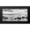 thumbnail image 2 of PhotoINC Studio 24x14 Black Modern Framed Museum Art Print Titled - Beach Rocks, 2 of 5