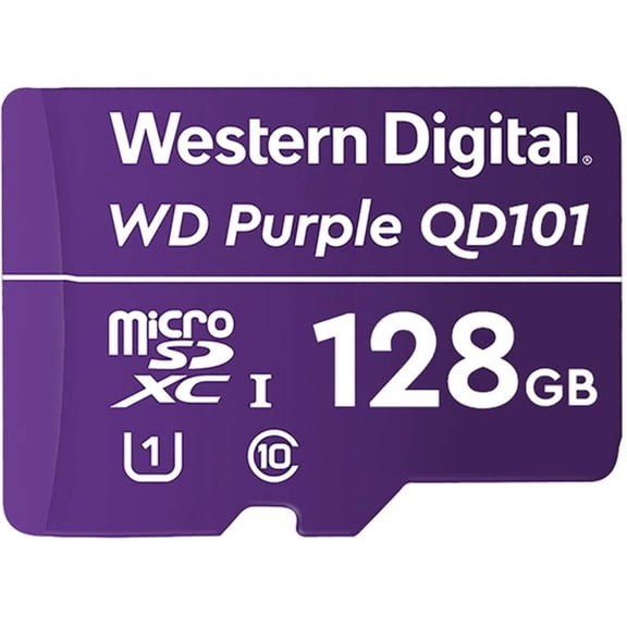 WD Purple WDD128G1P0C 128GB Class 10/UHS-I (U1) microSDXC