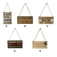 thumbnail image 2 of Wall Art Signs Wooden Plaque Durable Funny Laundry Room Easy Install Help Wanted, 2 of 5