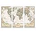 thumbnail image 3 of 3 Panel - Personalized Canvas Executive World Travel Map with pins- Extra Large Wall Map, 3 of 4