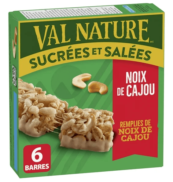 Nature Valley Granola Bars, Sweet and Salty Nut, Cashew, 6 Bars x 32g, 192g (2 Pack)