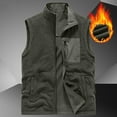 thumbnail image 6 of CharmCyan Men's Outdoor Fishing Vest, Lightweight Sleeveless Practical Workwear, With Added Fleece Suitable For Winter, Double-sided Wearable Army Green L, 6 of 7