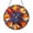 Acrylic 3.5 Inch, variant on Stained Glass Mandala Round Suncatcher Window Hanging Art Panel for Home Decor Vibrant Geometric Design