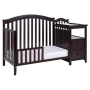 AFG Baby Furniture Kali 4-in-1 Convertible Crib and Changer, Espresso