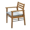 thumbnail image 2 of Light Wood Dining Chair with Metal Supports, 2 of 7