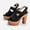 Black, variant on LoyisViDion Women Shoes Clearance Summer Women'S Fashion Shoes Thick-Soled High Heel Lady Shoes Fish Mouth Sandals Special offers Pink 9.5-10