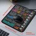 thumbnail image 2 of Mouse Pad for macOS Shortcuts – Small mac Cheat Sheet Desk Pad – 11.8"x9.8" Portable Computer Mousepad – Gaming, Office, Waterproof, Non-Slip, Stitched Edges, 2 of 6
