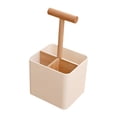 thumbnail image 2 of Caja de almacenamiento de cocina, organizador de escritorio con compartimento, estante de almacenamiento de cocina, caja de almacenamiento decorativa Blanco, 2 of 8